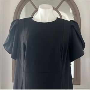 Calvin Klein Puff-Sleeve Sheath Dress in Black, NWOT, Plus Size 14W